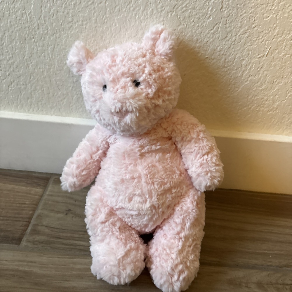 Jellycat Pink Leola Bear Medium Authentic Stuffed Animal Plush 12 Inch